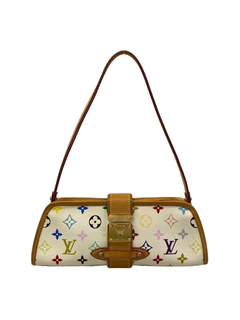 Louis Vuitton Shoulder Bag Monogram Multicolor Shirley Blanc Leather